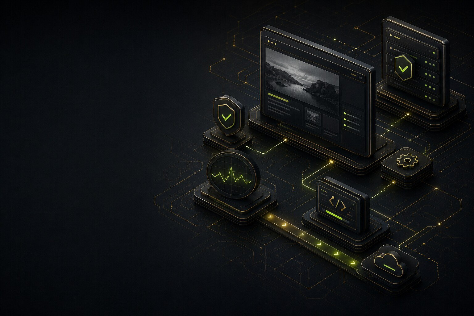 Illustration supporting Managed hosting services